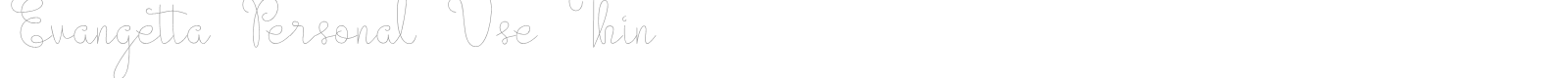 Evangetta font preview